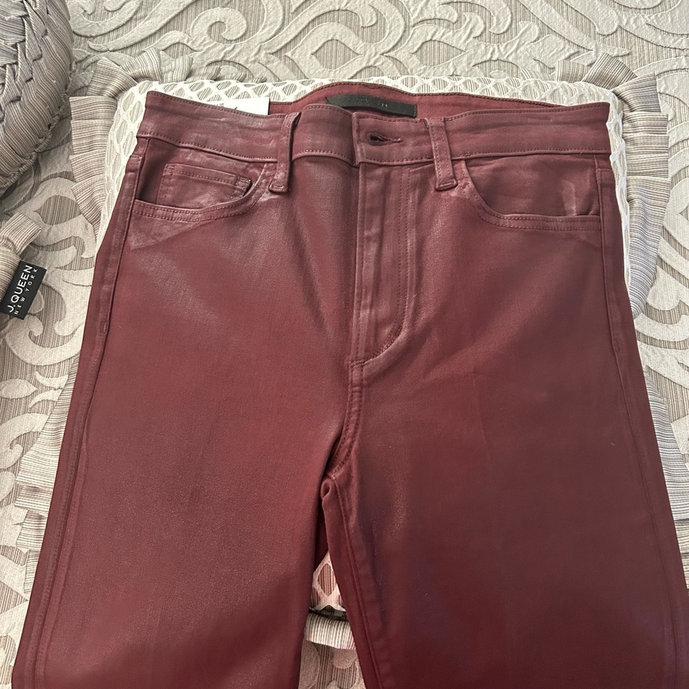JOE’S ‘THE CALLIE’ COATED HIGH WAIST ANKLE BOOTCUT JEANS, SZ 28, NWT $218.